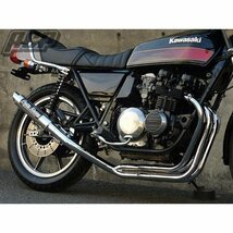 プリティー製 Z400FX Ｅ４ 流 タイプ３ 4-2-1 マフラー メッキ_画像2