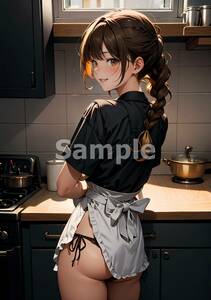 a0966 AI 美女 美人 美少女 グラビア イラスト コスプレ モデル セクシー かわいい 巨乳 美乳 美尻 お尻 高画質 A4アート ポスター