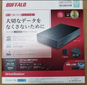 【新品未開封3個セット】HD-LE6U3-BB [HD-LE-Bシリーズ 6TB ブラック]