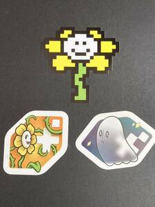 Undertale アンダーテール　ステッカー　フラウィ　ナプスタブルーク　非売品　3枚セット