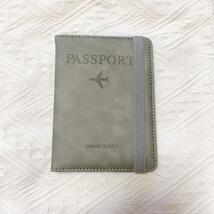 グレー　パスポートケース　旅行　海外　外国　多機能　カードケース ギフト_画像10