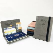 グレー　パスポートケース　旅行　海外　外国　多機能　カードケース ギフト_画像3