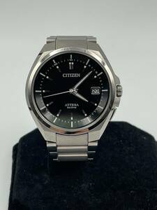 稼働品　CITIZEN　シチズン　アテッサ　Eco-Drive　H110-TO16308　ブラック　ソーラー　NO.7057