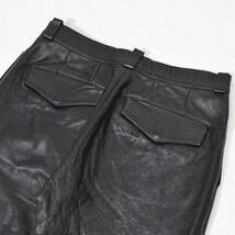 Y2K 90s archive SCHEME WARRIORS leather shorts 希少 アーカイブ スキームウォリアーズ 牛革 ベルクロ レザーハーフパンツ ショーツ L 黒_画像5