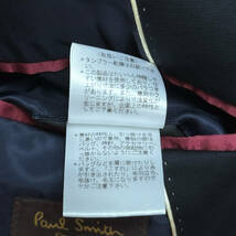 極美品黄金Paul Smith CollectionテーラードジャケットXL.LL~Lゴールドパイピング貝殻シェル釦ネイビー紺爽快背抜ポールスミスコレクション_画像10