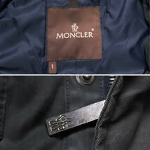 最高級MONCLER希少M-65ミリタリージャケットL~M釦ジップカーキグレー灰色1マウンテンパーカー希少茶タグ ヴィンテージ大きいモンクレール_画像9