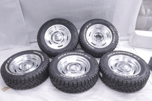 45-228★美品★DEAN/クロスカントリー★タイヤホイール5本 215/65R16C 215/70R16 16×6J 5穴 PCD 139.7 +25 74 ジムニーシエラ (YM)_画像1