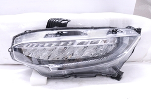 45-602★LED FK7 シビック TYPE-R★左ヘッドライト KOITO 100-18661 打刻:J1 ASSY ブラック 純正★ホンダ ジャンク品 (QT)