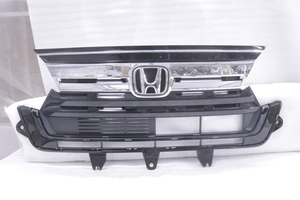 45-594★美品★後期 JF3 JF4 N-BOXcustom フロントGrille★ノンturbovehicle用 71121-TTAY-J210-M1 メッキ ブラック Genuine★Honda (YM)