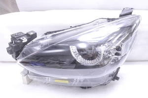 45-1971★美品★LED DJ5FS MAZDA2★左ヘッドライト KOITO 100-8N018 打刻:DB ユニット ブラック マツダ2 純正★マツダ (KK)