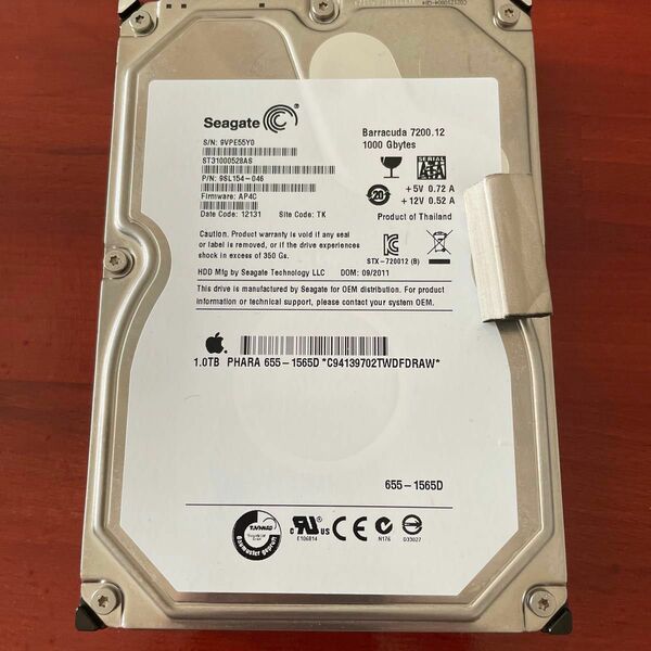 Seagate Barracuda 3.5inch HDD 1TB（Apple純正中古動作品）① ゆうパケットポストmini発送