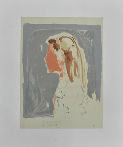 巨匠作家希少版画作品! 　　マリノ・マリー二　　版画　　「Lorraine,1962」　　 　1968年制作　　 【正光画廊】　　　