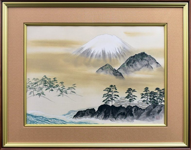 일본 예술가 최초로 문화훈장 수훈, 요코야마 다이칸의 호라이산 300부 한정 [53년의 경험과 신뢰 - 세이코 갤러리], 삽화, 그림, 수묵화