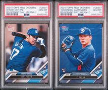 Topps Now 大谷翔平 山本由伸 2024 Dodgers 限定販売カードShohei Ohtani psa10 Yoshinobu Yamamoto 連番 Los Angeles Dodgers MLB 2連番_画像1