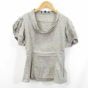 ISABEL MARANT リネン パフスリーブ プルオーバー ブラウス シャツ size2/イザベル マラン　dt05 0502