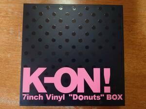 けいおん「K-ON！ 7inch Vinyl ”Donuts” BOX」2012年/EPレコード7枚/カラー盤/ブックレット 箱付/BRCA-00012