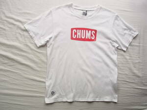 CHUMS チャムス ロゴプリント　Tシャツ　サイズ M 　ホワイトベース