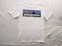 patagonia 　パタゴニア　オーガニックコットン　ロゴプリントTシャツ　サイズ XS 　 ホワイト_画像1