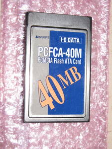 I・O DATA PCMCIA Flash ATA Card PCFCA-40M 40MB (SunDisk SDP3B-40 41MB)