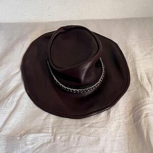北原哲夫 私物　Vintage Leather Western Hat