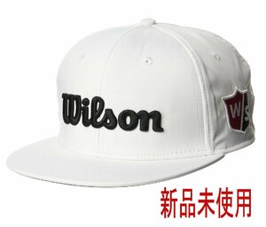 新品即決 ウイルソン WILSON フラットブリムキャップ ホワイト