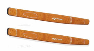 新品即決送料込 KARMA カラーパターグリップ ２本組 オレンジ