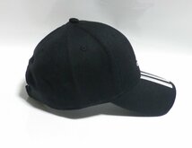 新品即決 アディダス BASEBALL 3-STRIPES TWILL CAP ブラック_画像3