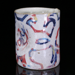 [MG. Tomita .. piece exhibition ] Tomita .. work [ rainbow color tube cup ]tm407