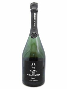 ◆高評価PP95+点◆ブラン・デ・ミレネール BLANC DES MILLENAIRES / シャルル・エドシック CHARLES HEIDSIECK 2007年