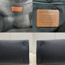 【美品】定価9.7万　コーチ メンテ済み　COACH メンズ　ビジネス　2way レザー　バッグ　ブリーフケース　ショルダーバッグ　本革_画像10