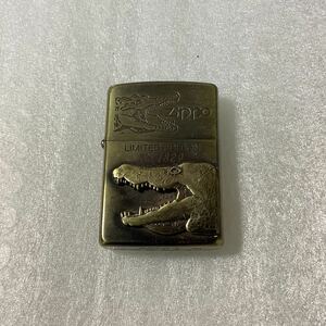 ZIPPO ジッポ LIMITED EDITION リミテッドエディション No.1829 ワニ クロコダイル WINDPROOF LIGHTERS 喫煙具 オイルライター ライター 