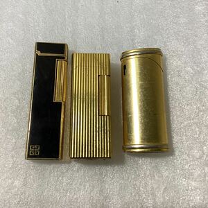  gas lighter Windmill windmill GIVENCHY Givenchy YSL Yves Saint-Laurent smoking . smoking goods lighter Gold color roller 