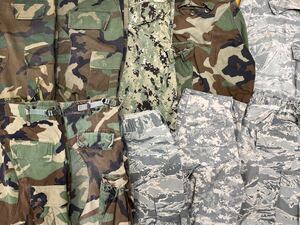USA б/у одежда . милитари брюки MIX 10 шт. комплект продажа комплектом 1 иен старт много . продажа America б/у одежда вооруженные силы США камуфляж камуфляж дерево Land 