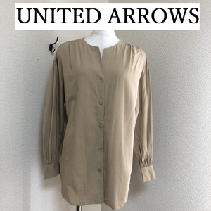 UNITED ARROWS（ユナイテッドアローズ） レディース シャツ ギャザー入り シャツジャケット ベージュ