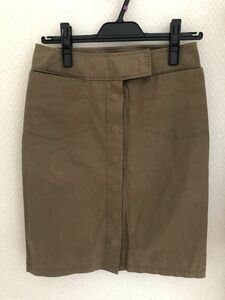 TSUMORI CHISATO Tsumori Chisato knee height knees height tight skirt khaki M office plain 