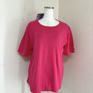 タグ付き　ルーレット　レディース　大きいサイズ　Tシャツ　半袖　ピンク　Ｆ
