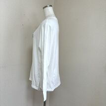 MIGNON ロゴプリント　レディース　ロングTシャツ 長袖カットソー　ロンＴ　ホワイト_画像2