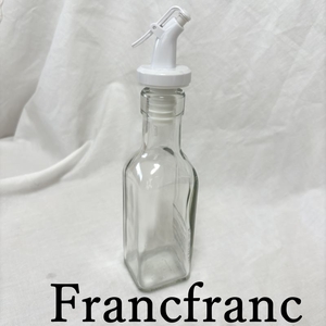 Francfranc フランフラン　オイル＆ビネガーボトル S ホワイト