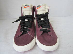 NIKE BLAZER MID SUEDE VNTG（ナイキ ブレザー ミッド スエード ヴィンテージ）（518171 611）　紫/白　24㎝　ok2405B