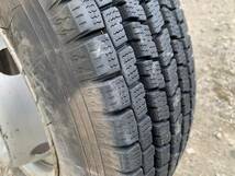 100円スタート いすゞ エルフ ダブルキャブ バリ溝 スタットレス 185/80R15 155R13 一台分 タイヤホイール キャンター トヨエース_画像5