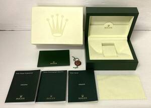 ★☆美品 純正 ROLEX ロレックス DAYTONA デイトナ モス Mサイズ 腕時計ケース BOX 箱 冊子 パスケース 赤タグ ウォッチケース 604☆★