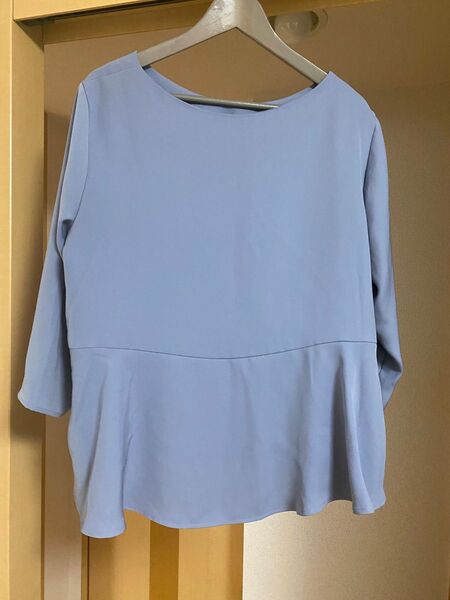 GU バックフレアブラウス七分袖 LL〜3L