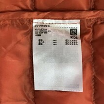 ユニクロ/UNIQLO★中綿入り/防寒ジャケット【子供150/キッズ/カーキ×オレンジ/迷彩/カモフラ柄】アウター/ブルゾン/Jacket/Jumper◆BH727_画像5