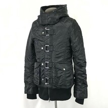 Liftrend ★裏地ボア/フーディーブルゾン【メンズM/黒/black】アウター/中綿入りジャケット/防寒/Coat/Jacket/Jumper◆BH734_画像2