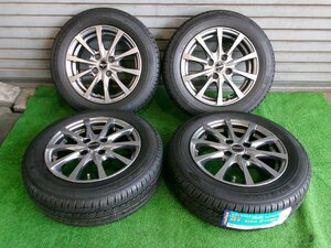 ホットスタッフ Exceeder 14インチ　14X5.5J+38　4H　PCD100　未使用タイヤ　グットイヤー　175/65R14　2015年　4本セット　Y6.0547