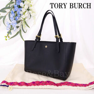 ★美品★TORY BURCH トリーバーチ　トートバッグ　本革　サフィアーノレザー　黒　 保存袋付き