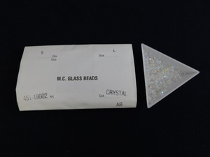 3247△未使用 チェコビーズ M.C.GLASS BEADS CRYSTAL AB クリスタルAB サイズ/4 SUPERIOR CRYSTAL