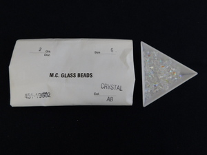 3248△未使用 チェコビーズ M.C.GLASS BEADS CRYSTAL AB クリスタルAB サイズ/6 SUPERIOR CRYSTAL