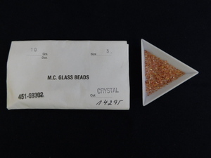 3250△未使用 チェコビーズ M.C.GLASS BEADS CRYSTLE クリスタル サイズ/3 SUPERIOR CRYSTAL