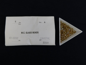 3251△未使用 チェコビーズ M.C.GLASS BEADS CRYSTLE クリスタル サイズ/4 SUPERIOR CRYSTAL